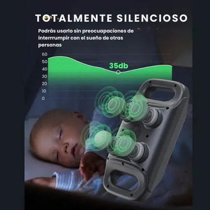 Masajeador de tejido profundo con 4 cabezales de alta potencia
