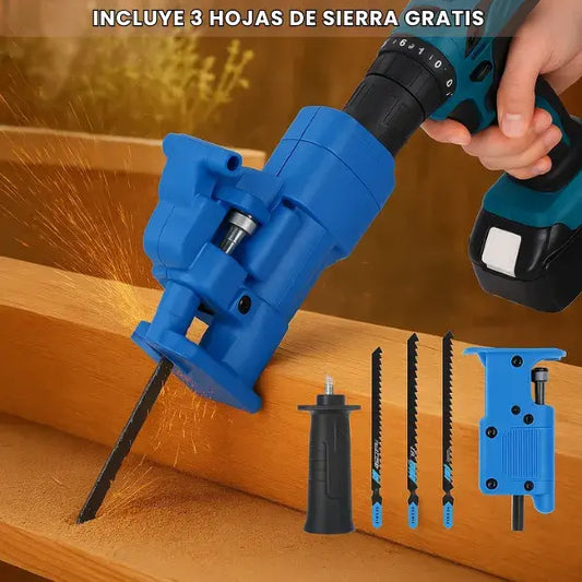 Adaptador sierra con mango de agarre +🎁 3 hojas de sierra gratis