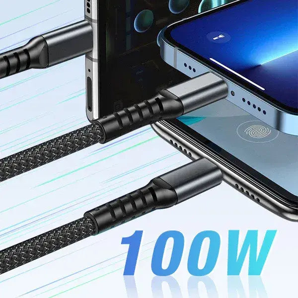 Cable 3 en 1 de carga superrápida de 100 W