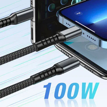Cable 3 en 1 de carga superrápida de 100 W