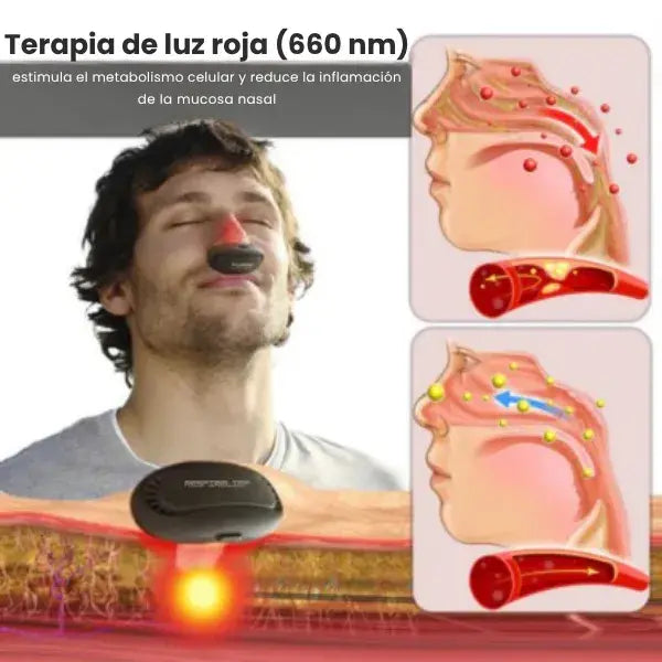 FiruTech Pro®️ | Terapia Nasal con luz roja Vence de forma natural los resfriados y la sinusitis