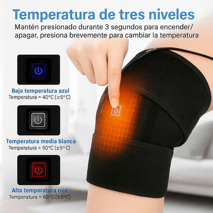 Rodillera Térmica Eléctrica con terapia de calor ajustable