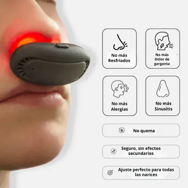 FiruTech Pro®️ | Terapia Nasal con luz roja Vence de forma natural los resfriados y la sinusitis