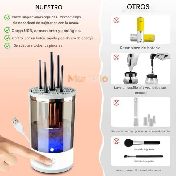 CleanBrush Pro™ - Limpiador Automático de Brochas