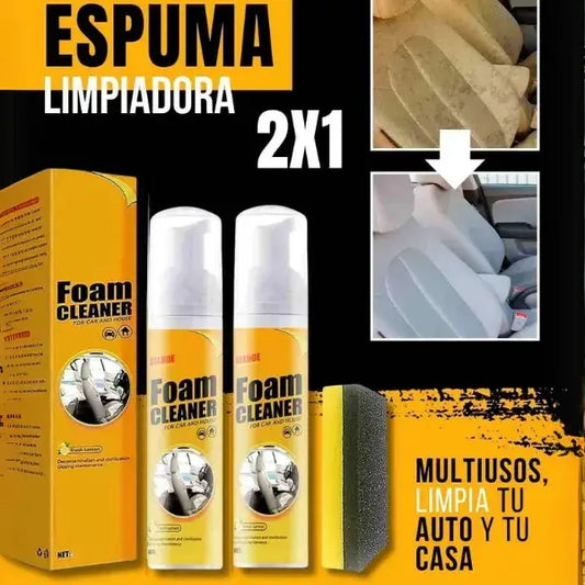 Espuma limpiadora para  autos🚘. !Hoy paga 1 y lleva 2🎁!