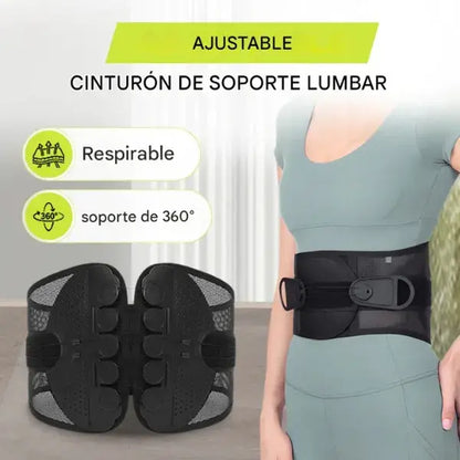 Cinturón de soporte lumbar ajustable para la espalda baja