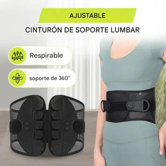 Cinturón de soporte lumbar ajustable para la espalda baja