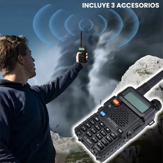 Radio de comunicación de largo alcance con doble banda (VHF/UHF)