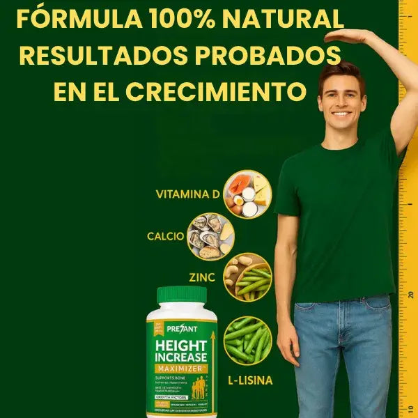 Suplemento Height increase | Formula 100% natural 🌿