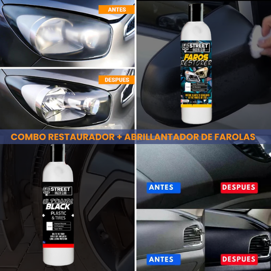2025 Nueva tecnología✨ Combo restaurador + abrillantador de farolas para carros 🚗