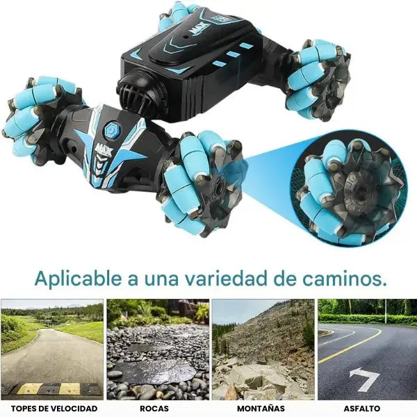 Carro acróbata todo terreno teledirigido (modo dual)