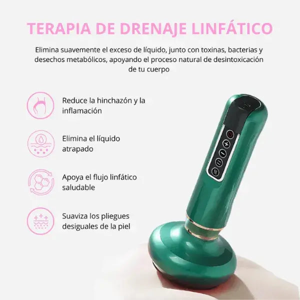 Bel-Silouette™ | Masajeador anticelulítico con ventosa y luz roja