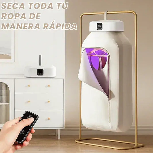 Secadora Portátil 3 en 1: Seca, Esteriliza y Ahorras Espacio