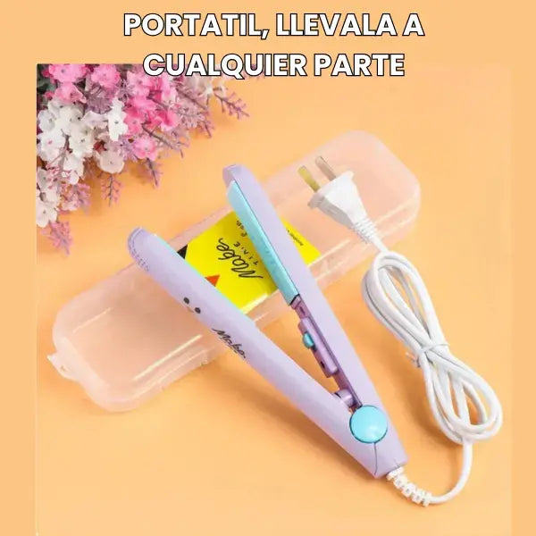 MAKE™ | Mini Plancha rizadora de cabello eléctrica portátil