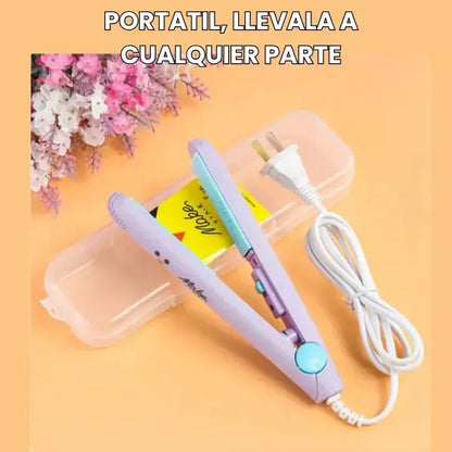 MAKE™ | Mini Plancha rizadora de cabello eléctrica portátil
