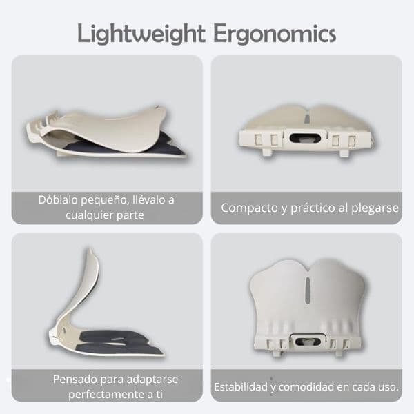 Almohadilla lumbar de apoyo ergonómico