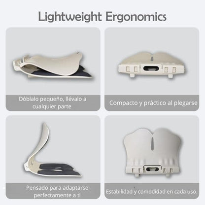 Almohadilla lumbar de apoyo ergonómico