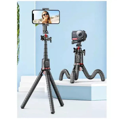 Soporte de Trípode flexible para teléfono con control para foto📸.