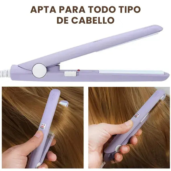 MAKE™ | Mini Plancha rizadora de cabello eléctrica portátil