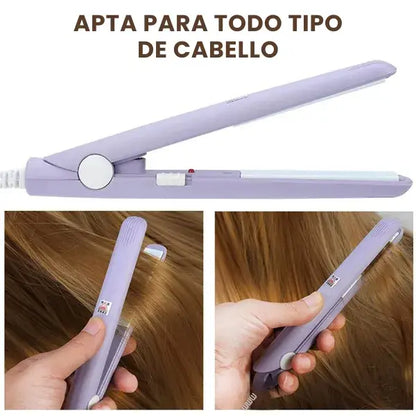 MAKE™ | Mini Plancha rizadora de cabello eléctrica portátil