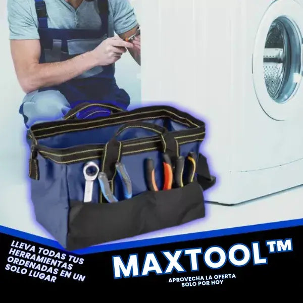 MAXTOOL™| Maleta para herramientas con 16 bolsillos⚒️.