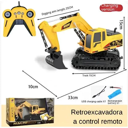 Retroexcavadora Premium A Control Remoto 🧘‍♀️ | Oferta de Black Friday 🔥