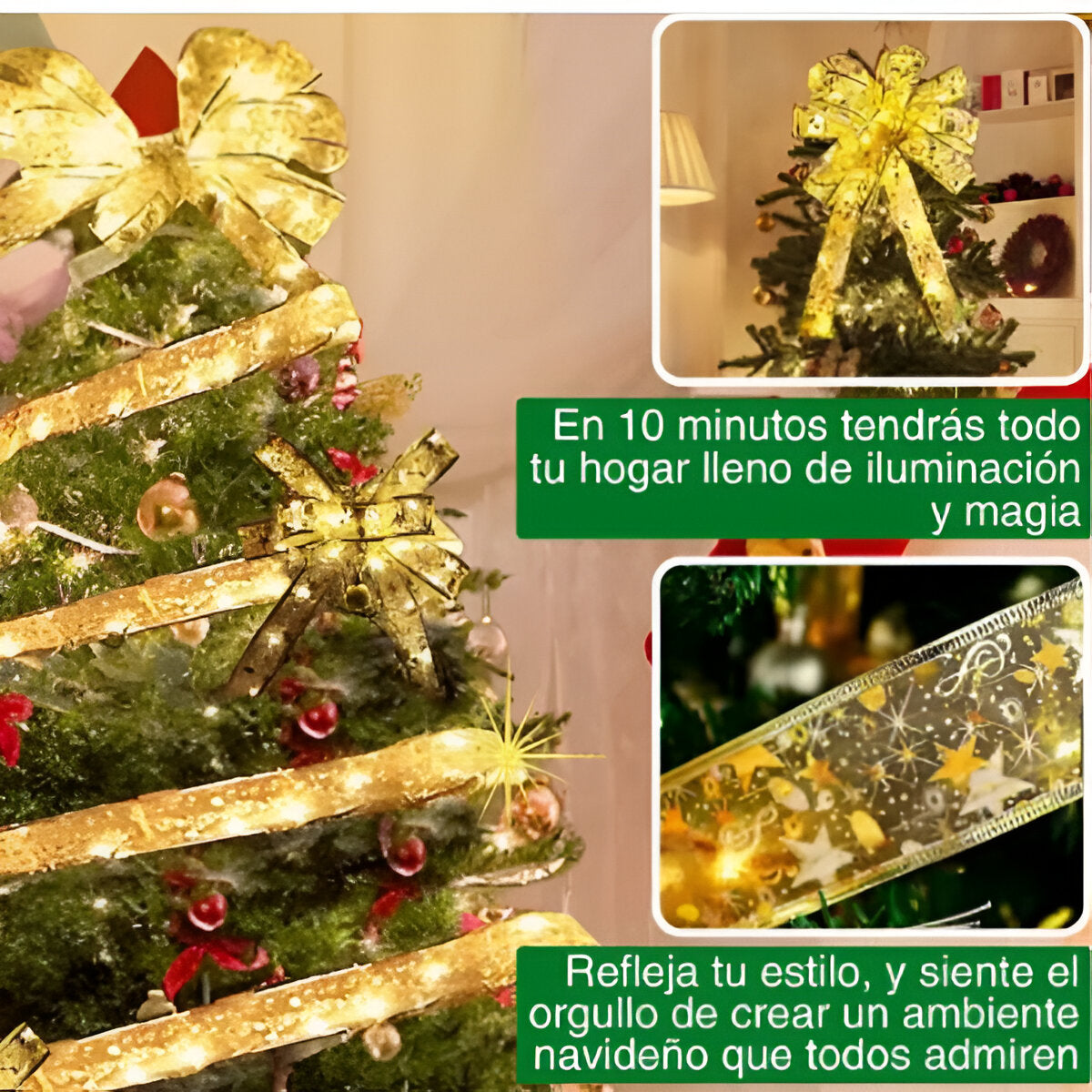 Magic Glow | Cinta led navideña de 3 metros 🎄