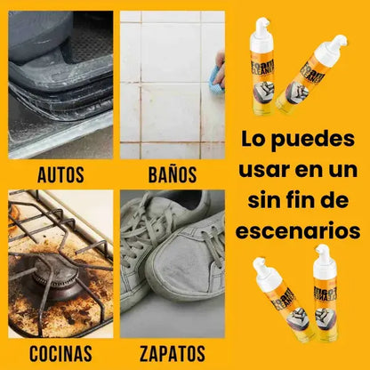 Espuma limpiadora para  autos🚘. !Hoy paga 1 y lleva 2🎁!