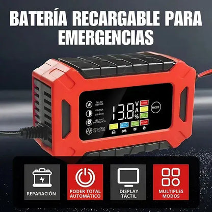 Cargador de Batería Inteligente de Auto y Moto