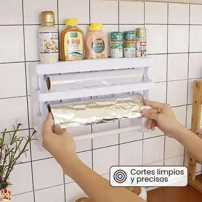Dispensador 4 en 1 de pared para cocina.🧑‍🍳