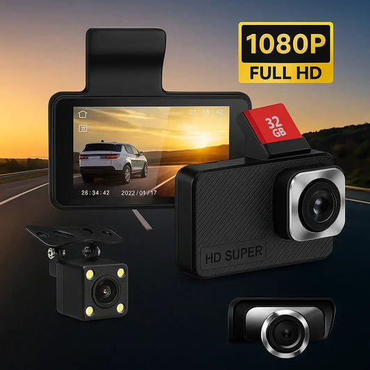 Cámara 4K HD para auto con WIFI y GPS🚘| resolución de 1080P + Visión nocturna