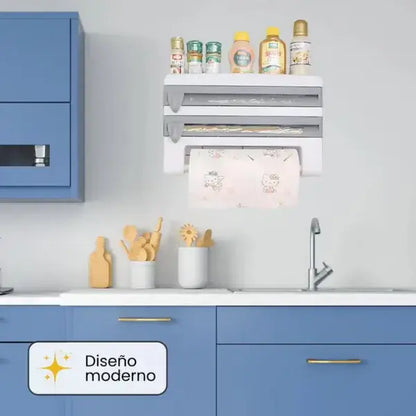 Dispensador 4 en 1 de pared para cocina.🧑‍🍳