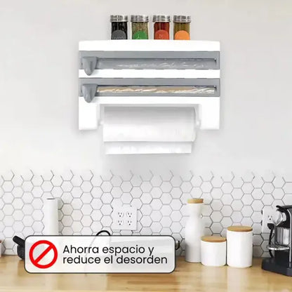 Dispensador 4 en 1 de pared para cocina.🧑‍🍳
