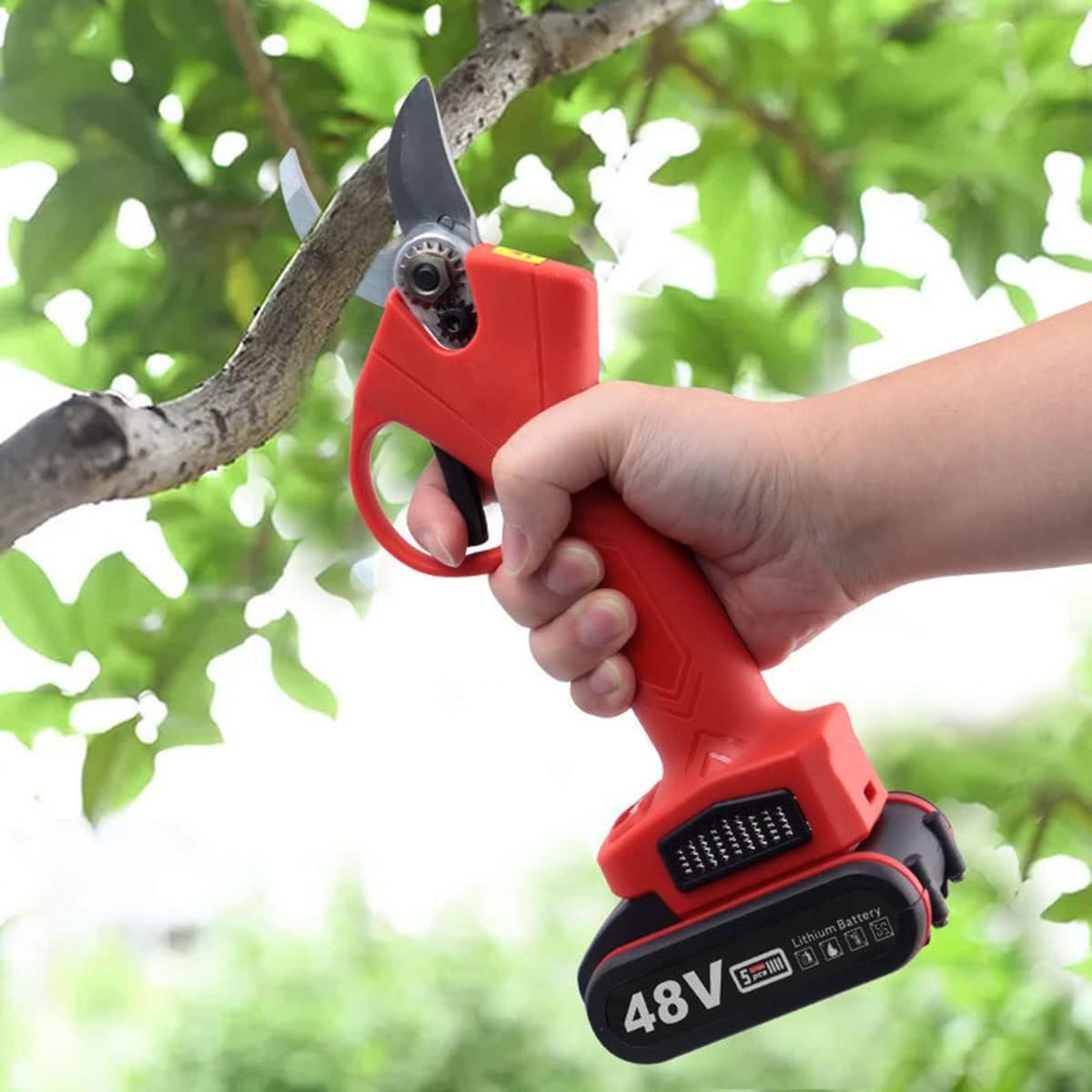 Tijeras de podar eléctricas para jardín con batería y cargador