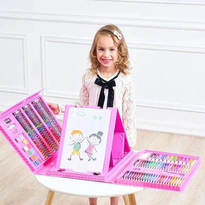 👨‍🎨 Set de arte creativo 6 en 1 con 208 piezas | 🎁 Regalo de navidad ideal para los pequeños artistas