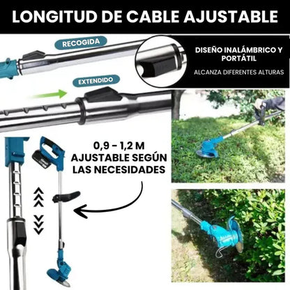 TurboBlade™  | Cortadora Inalámbrica Profesional marca MAKITA +12 accesorios +2 baterías recargables