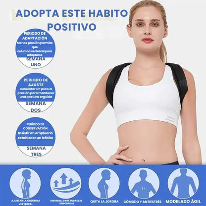 Corrector de postura ajustable| Diseño invisible 2025