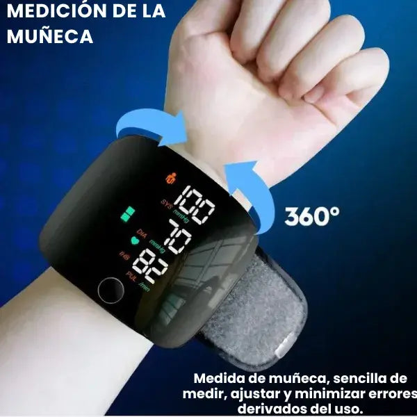 Tensiómetro digital para muñeca con pantalla led