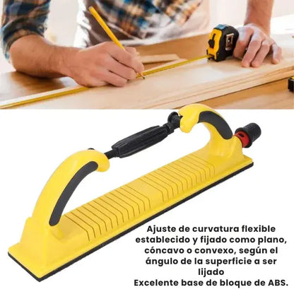 Lija profesional manual 3 en 1 con radio ajustable.