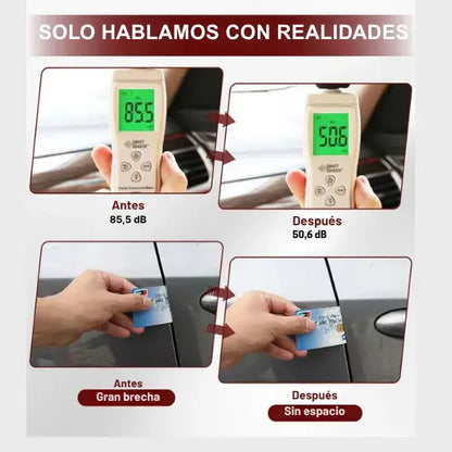 Goma protectora de polvo y reducción de ruido para carro 🚘 | 1 rollo de 5 metros