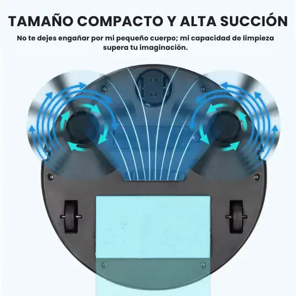 Robot aspirador inteligente 2 en 1 (barre y trapea)