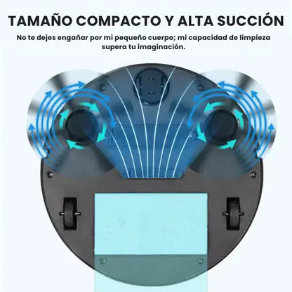 Robot aspirador inteligente 2 en 1 (barre y trapea)