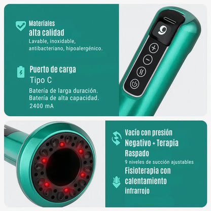 Masajeador de Ventosas Eléctrico con 9 Niveles