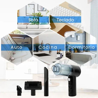 Mini aspiradora 3 en 1 inalámbrica recargable