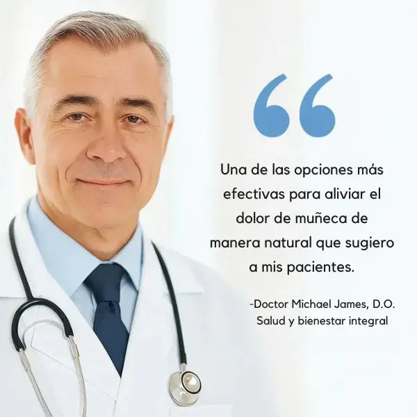 Muñequera recargable con calor infrarrojo y correa ajustable