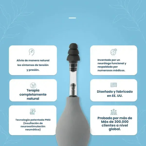 Dispositivo Profesional de succion para Oidos | Alivio instantáneo de tensión y presión