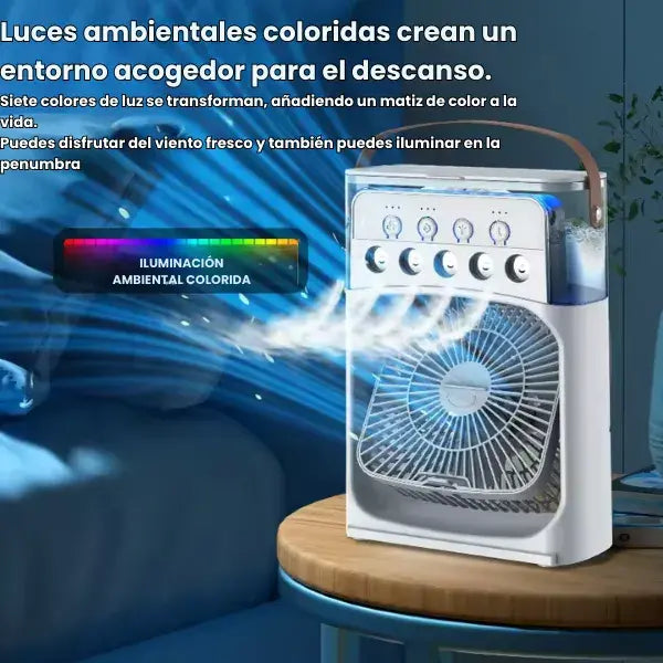 Ventilador 5 en 1 de aire frio portátil