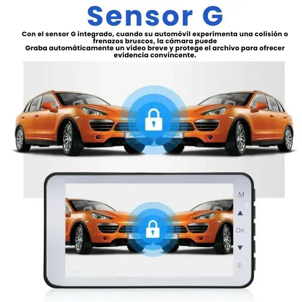 Cámara 4K HD para auto con WIFI y GPS🚘| resolución de 1080P + Visión nocturna