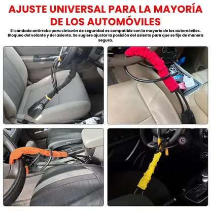 Titanlock™️ | Bloqueo tipo cinturon para volante | Maxima Protecion para tu 🚘