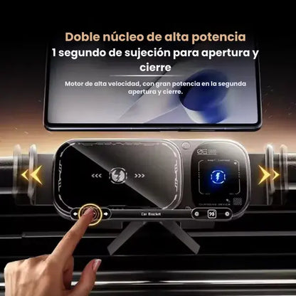 Soporte giratorio para coche con carga inalámbrica